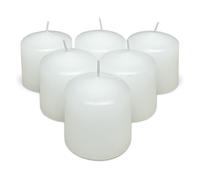 COM-FORT HOUSE- Velas Blancas | Pack velas de 6 Unidades | Velas 6x7cm | Tealight | Velas Decorativas Sin Perfume |