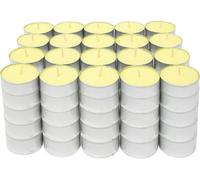Com-fort house | velas de te perfumadas | pack velas de 100 unidades | velas de té calientaplatos | tealight | 4,5 horas de duración | olor vainilla
