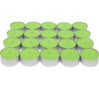 Com-fort house | velas de te perfumadas | pack velas de 20 unidades | velas de té calientaplatos | tealight | 4,5 horas de duración | olor jazmín de noche