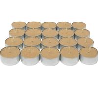Com-fort house | velas de te perfumadas | pack velas de 20 unidades | velas de té calientaplatos | tealight | 4,5 horas de duración | olor canela