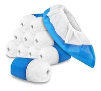 com-four® 100x Cubrezapatos reutilizables premium de 11,9 g por cada funda - Con suelas antideslizantes, reutilizables, extra fuertes e impermeables