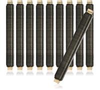 com-four® 10x Juego de Alambre para Flores - Alambre para Atar Enrollado en un Palo de Madera - Grosor 0,65mm - 1000g (Brillante - 10 Piezas)