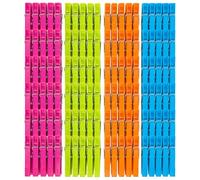 com-four® 120x Pinzas de Ropa en Pack Ahorro, Clips de Colores Modernos para tendedero y Cuerda, Uso Interior y Exterior (120 Piezas - Colores Surtidos)