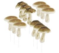 com-four® 12x Russula - Hongos Artificiales para Insertar en Coronas y arreglos Florales - Hongos como una Gran decoración de otoño - Hongos Artificiales (12x Rúsula)