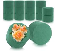 com-four® 16x Espuma Floral para arreglos Florales en Forma de Cilindro Ø