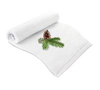 com-four® 200 g guata de Nieve para decoración navideña, Copos Artificiales para Adornos y Manualidades, Manta Blanca como Adorno (Blanco Mate - 240cm)