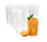 com-four® 24x Vasos reutilizables para fiestas, campamentos y para llevar - reutilizables y aptos para lavavajillas