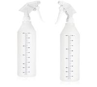 com-four® 2x botella de spray con escala - pulverizador de bomba de agua con rosca 28/400 para el hogar, jardín, taller, automóvil - botella atomizadora - 900 ml (EDUCACIÓN FÍSICA)