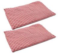 com-four® 2x cojín huesos de cereza microondas 26 x 19,5 cm calor para cuello y hombros, modelo de algodón para terapia de calor (2 piezas)