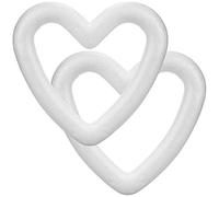 COM-FOUR® 2X Corazón de Espuma de poliestireno para Hacer Manualidades
