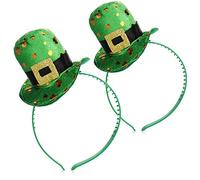 com-four® 2x Diademas, disfraces para día de san Patricio, para festival irlandés, Mardi Gras, carnaval, fiesta temática (02 piezas - Set13)