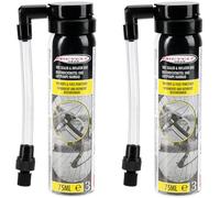 com-four® 2X Spray antipinchazos para Bicicletas 75 ml Cada uno - Ayuda inmediata para pinchazos - Spray sellador para cámaras de Bicicleta (02 Piezas - Spray antipinchazos para Bicicletas)