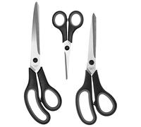 COM-FOUR® 3 piezas Juego de tijeras 3 tamaños: tijeras domésticas