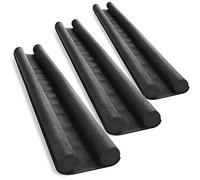 COM-FOUR® 3X Cortavientos para la Puerta - Junta Inferior de la Puerta - Cortavientos con Doble Junta - protección contra Corrientes de Aire y Ruido - 86 cm