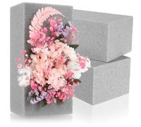 com-four® 3X Espuma Floral para arreglos Florales - Esponja para Flores secas - Esponja de Manualidades