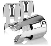 COM-FOUR® 3x tapón de botella de champán, tapón reutilizable para botellas de champán, vino y champán, tapón de botella de ajuste universal