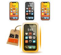 com-four® 4 Calentadores de Manos Reutilizables con diseño de Smartphone, Almohadillas térmicas para días fríos y para Llevar contigo