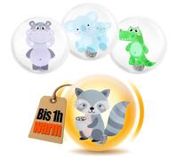 COM-FOUR® 4X Calentadores de Bolsillo Animales Salvajes - Calentadores de Manos para Adultos - Almohadillas térmicas de Bolsillo con Divertidos Motivos de Animales (04 Piezas - Animales Salvajes)