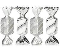 COM-FOUR® 4X Christmas Tree Pendant Candy - Christmas Ball Gift Candy - Decoración del árbol de Navidad en Forma de Caramelo para la decoración