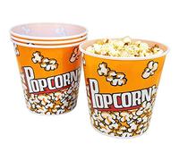 com-four® 4X Cubo de Palomitas para el Cine en casa - Bol de Palomitas de maíz, Cada uno con una Capacidad de 2,8 litros