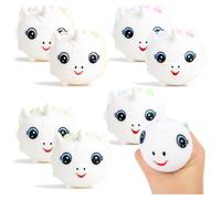 com-four® 4X Pelotas Anti Estrés, Juguetes sensoriales para relajación de niños y Adultos, Figuras para presionar Que alivian el estrés, Pelotas Blandas [varía]