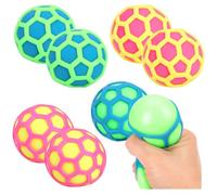 com-four® 4X Pelotas Anti Estrés, Juguetes sensoriales para relajación de niños y Adultos, Figuras para presionar Que alivian el estrés, Pelotas Blandas [varía]