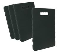 com-four® 4X Rodilleras para el jardín - Rodilleras para jardinería - Rodilleras para Manualidades y Ocio - Estera de protección para Las Rodillas Resistente al Agua, Aislante (antracita - 4 piezas)