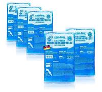 com-four® 5x Compresa Multiuso Pequeña, Compresas Frías y Calientes Reutilizables, 15,5x 8,5 cm - Apto para Microondas - Made in Germany