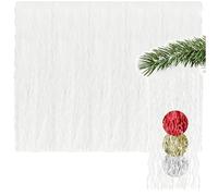 COM-FOUR® 5X oropel - Guirnalda Blanca para Navidad - Adornos para el árbol de Navidad - Cortina de Tiras metálicas con Hilos ondulados