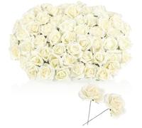 com-four® 60 Flores de Papel, 10 Ramos con 6 Flores Cada uno