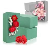 com-four® 6X Esponja Absorbente para arreglos Florales, Espuma Floral