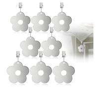 com-four® 8X Pesos Mantel Acero Inoxidable - Pinzas Pesadas - Clips sujeción Mesa - Accesorios Interior Exterior