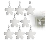 com-four® 8X Pesos Mantel Acero Inoxidable - Pinzas Pesadas - Clips sujeción Mesa - Accesorios Interior Exterior