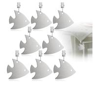 com-four® 8X Pesos Mantel Acero Inoxidable, Pinzas Pesadas sujeción Tela, Clips Mesa, Accesorios Interior Exterior