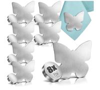 com-four® 8X Pesos Mantel magnéticos Acero Inoxidable - Pinzas Pesadas - Clips sujeción Mesa