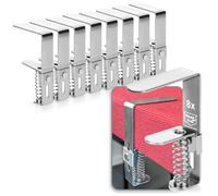 COM-FOUR® 8x pinza para mantel de primera calidad fabricada en acero | pinzas para mesa con resorte para mesas con un grosor de 2,7 - 5,5 cm - pinza para mantel a prueba