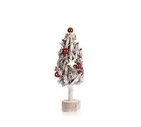 COM-FOUR® Árbol de Navidad Decorativo pequeño - Grandes Decoraciones de Mesa - Ideal para la Temporada de Adviento (40cm con Ramas Marrones)