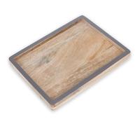 COM-FOUR® Bandeja de Madera de Mango - Tablero Decorativo como Cuenco para Llaves - Mini Bandeja para Servir - Bandeja de Madera para decoración de mesas [la selección varía]
