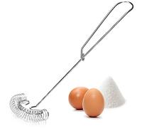 COM-FOUR® Batidor en espiral de acero inoxidable - Práctico ayudante de cocina - Práctico batidor de salsa para revolver - Espumar y mezclar (01 piezas - batidor de espiral)