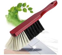 COM-FOUR® Escoba de Mano de Madera - Escoba de Mano con cerdas de Crin - Escoba de Mano con Agujero para Colgar - Aprox. 30 cm (1 Pieza)