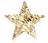 com-four Estrella LED con temporizador, 40 cm, estrella decorativa con 60 ledes de luz blanca cálida, iluminación interior para Navidad