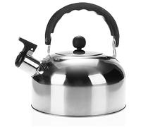 COM-FOUR® Hervidor de té 1,5 L - hervidor de acero inoxidable - hervidor de silbido para agua hirviendo - hervidor retro (1 pieza - 1,5 litros)