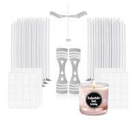 com-four® Juego de mechas de 12 cm para 120 Velas, Ideal para fabricar