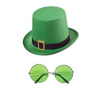 com-four® Leprechaun - Disfraces de Kobold Día de San Patricio - Atuendos Accesorios Festival Verde irlandés. (02 Piezas - Set04)