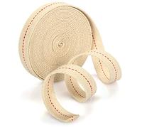 COM-FOUR® Mecha de Repuesto para antorchas de jardín, antorchas de bambú - Mecha lámpara de Aceite - 500cm x 20mm (500 cm x 20 mm)