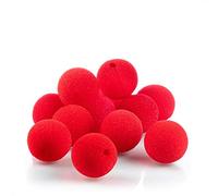 com-four® Narices de payaso de espuma roja - Ø 5 cm - narices de esponja divertidas para disfraces, carnaval y fiestas temáticas