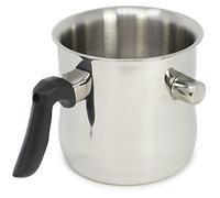 com-four® Olla de leche y olla a fuego lento, 1.2 litros, doble pared, baño de agua