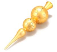 com-four® Parte Superior del árbol de Navidad Brillante - Parte Superior del árbol de Navidad de Vidrio para Navidad - para el árbol de Navidad (31cm - Bola Doble de Oro Inca)