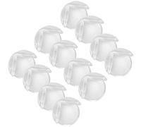 COM-FOUR® protección de Esquina 12x, protección de Borde para Mesa, Silla, Estante - protección de Seguridad para niños de Silicona, protección para bebés y niños pequeños (12 Piezas - Redondas)