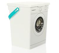 com-four® Recipiente para Detergente Hecho de plástico Reciclado - Caja de Almacenamiento con Tapa - para Guardar detergente, pastillas, Discos y monodosis